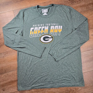 Green Bay Packers Pullover Shirt Mens XL NFL Long Sleeve Football Sportwear